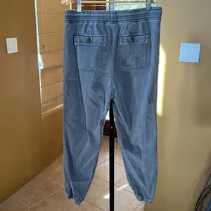 GAP Olive Green Tencel Blend Jogger Pants Medium Casual Drawstring Lounge thumbnail 8