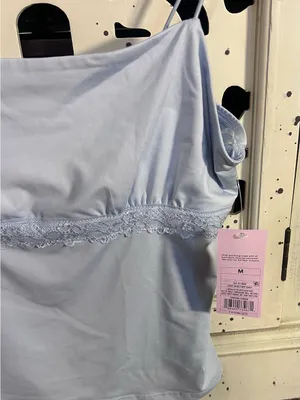 Wild Fable Light Blue Women's Lace-Trim Cami Top thumbnail 8