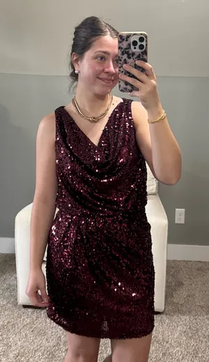 Cache Mini Dress Sequin thumbnail 1