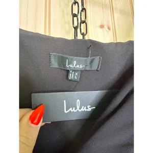 NWT Lulus Alluring Presence Black Ruffled Tiered Mini Dress LBD Party Size XL thumbnail 6