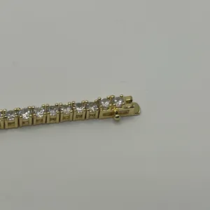 Orly Jewels Moissanite Tennis Bracelet Gold 3mm 7 Inch Brand New VVS1 Crazy Shine No Pass thumbnail 5