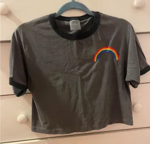 Comfort Colors Shirt with rainbow 🌈 thumbnail 1