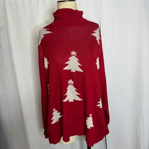 Retrology Red Christmas Tree Turtleneck Sweater Women’s 2X Holiday Knit thumbnail 3