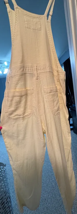 American Eagle Outfitters White Overalls thumbnail 3