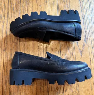 Cordani Shoes Womens Size 9 Black Audrey2 Made In Italy Lug Sole Loafers thumbnail 1