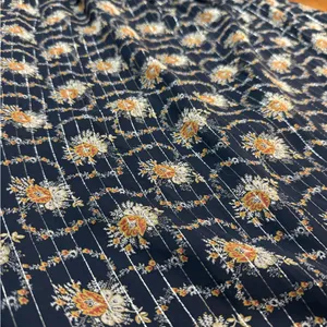 Club Monaco Tansa Dress in Deep Sapphire Blue Floral Metallic‎ Pattern Sz 2 thumbnail 16