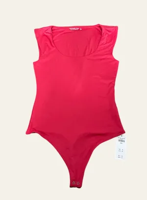 Abercrombie Sleek Seamless Fabric Cap Sleeve Bodysuit thumbnail 1