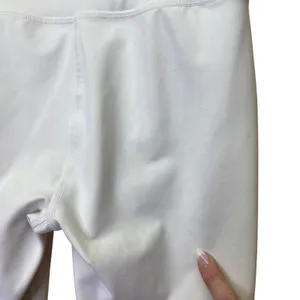 Alo Yoga White High Waist Ripped Warrior Leggings Size Small thumbnail 7