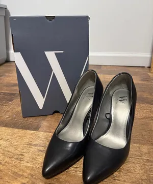 Worthington Black Pointed-Toe Stiletto Pumps Wor Zito 7.5 thumbnail 1