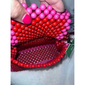 NWT Kate Spade x Target Women's Red & Pink Beaded Shoulder‎ Bag Casual thumbnail 8