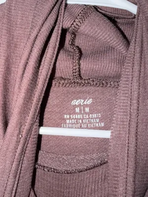 aerie Women's Mauve Cowl Neck Pullover Sweatshirt thumbnail 2