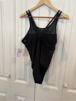 Nike black one piece swimsuit size large thumbnail 2