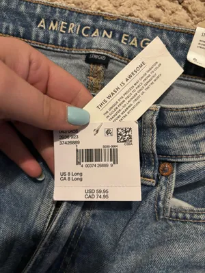 American Eagle Outfitters Mom Jeans - Medium Blue thumbnail 3