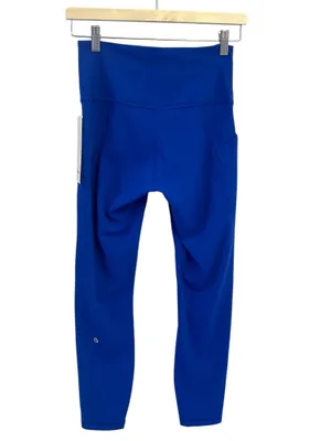 NWT Lululemon Wunder Train HR Tight with Pockets 25" Size 6 Galatic Cobalt thumbnail 5