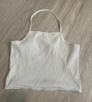 Ribbed Halter Crop Top thumbnail 1