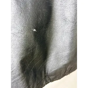 Vintage Comint‎ Mixed Leather Suede Coat 1X Oversized Drawstring Black thumbnail 10
