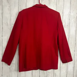 Pendleton Vintage Red Virgin Wool Fully Lined USA Classic Sports Coat Blazer 14 thumbnail 2