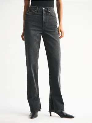 Abercrombie Ultra High Rise 90s Straight Jean Vintage Comfort Stretch Sz 2L thumbnail 2