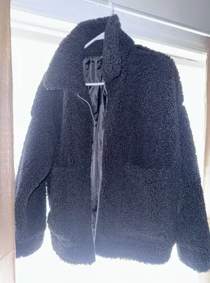 Wild Fable Women’s Black Teddy Coat thumbnail 4