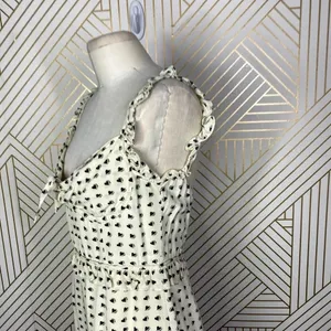 For Love & Lemons Sweetheart‎ Mini Dress Creme Heart Print Size US Medium thumbnail 9