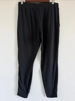 Vuori Performance Jogger Black Women’s No Size Tag Drawstring Athletic Pants M thumbnail 4