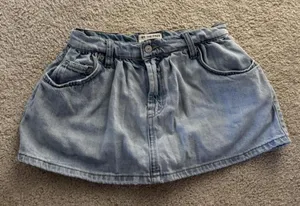 Free People Jean Skort thumbnail 1