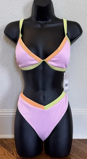 Ocean pacific OP Pink Sorbet Bikini Set NWT thumbnail 1