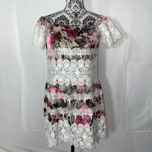 NWT!! For Love & Lemons Floral Silk Lace Cadence Boho Dress Size Medium thumbnail 2
