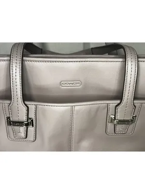COACH Taylor Alexis Leather Lavendar Carryall Shopper Tote Bag Purse F25205 thumbnail 3