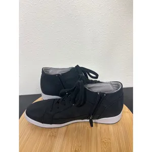 Dansko Onyx Women's 40 Black Leather Mid top Lace Up‎ Side Zip Sneakers thumbnail 9