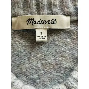 Madewell Women's York Half-Zip Pullover Sweater size S Neutral thumbnail 4