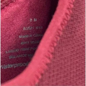 Blondo Sneaker Womens Size 8 Burgundy‎ Red Knit Pull On Waterproof Shoes thumbnail 9