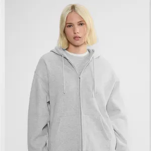 Aritzia TNA Sweatfleece Cozy Fleece Boyfriend Fit Top Zip Up Sweatshirt thumbnail 8