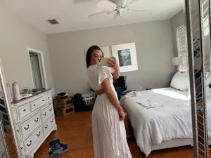 Shore white cutout open-back maxi dress thumbnail 2