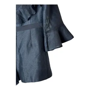 Keepsake Romper Women Medium NWT Navy Blue Bell‎ Sleeve Flashing Light Playsuit thumbnail 6