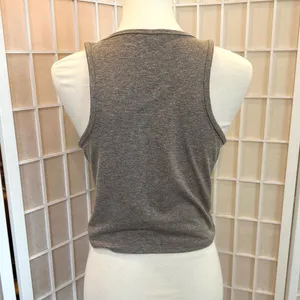 Zobha Heather Gray Sleeveless Tank Top, size L thumbnail 3