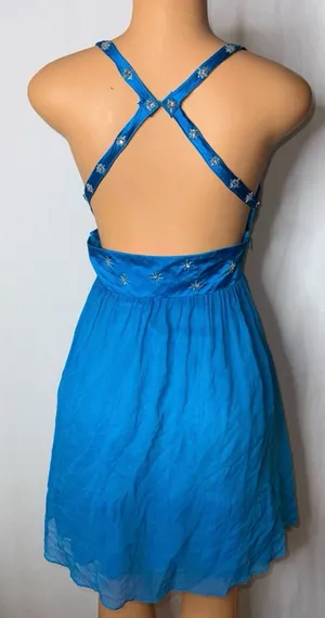 Blue formal dress Size M thumbnail 3