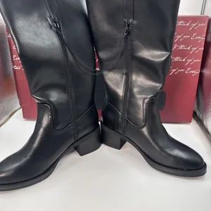 Kensie Naya B Women’s Black Knee High Boots Size 8.5 Side Zip Block Heel NWT thumbnail 4