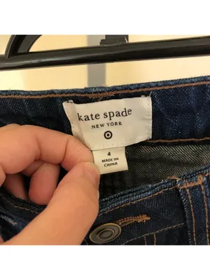 Kate Spade X Target NWT High Rise Straight Leg Wide Cuff Size 4 thumbnail 8