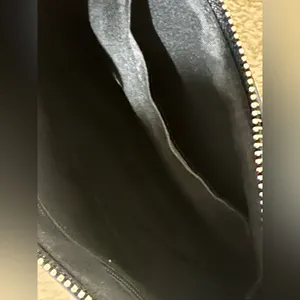 🔥New🔥Black Shoulder Baguette Bag with Gold Accents thumbnail 3