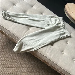 TNA Aritzia Cozy Af Fleece Sweatpants Jogger Sage Green Pockets Size Small thumbnail 2