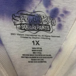 Sponge Bob Be Yourself Tie Dye Tshirt size 1X  thumbnail 4