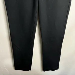 Quince Black Ponte Knit Ultra Stretch Straight Pull On Pants‎ thumbnail 7