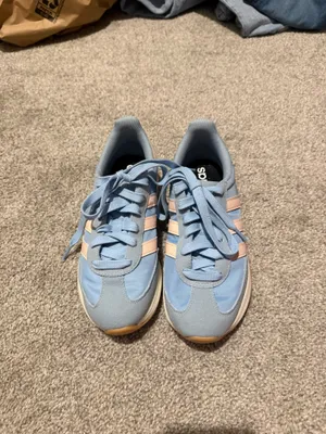 Adidas Women's Blue and Pink run 70s retro sneaker thumbnail 5