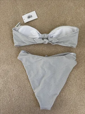 Dippin Daisy’s Bikini Set Shay Bandeau Top Audrey Bottoms Large Eternal Sparkle thumbnail 10