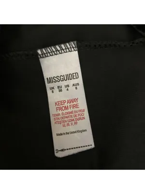 Missguided Black Crushed Velvet T-Shirt Dress Short Sleeve Size M Casual UK-Made thumbnail 4