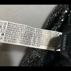 Forever 21 Black Wide Leg Sequin Pants - Size XS - NWT thumbnail 10