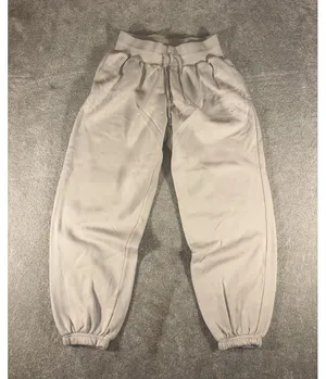 Nike Sportswear Phoenix Fleece High Waisted Oversized Sweatpants Womens M Beige thumbnail 2