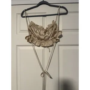 Free People Intimately‎ Satin Milkmaid Open Back Coquette Top Fairy Festival thumbnail 3