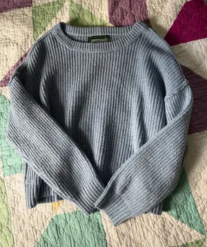 American Eagle Blue Sweater Knit L thumbnail 1